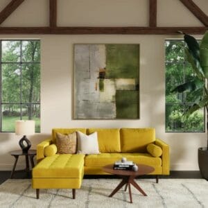 Geo 84" Wide Reversible Sofa and Chaise