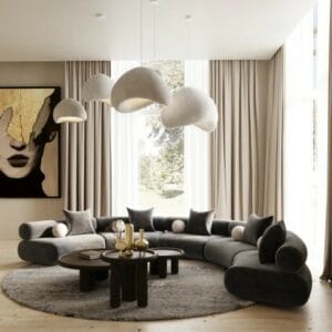 Alab 5 - Piece Modular Upholstered Sectional