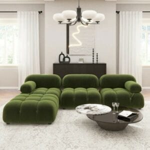 Sigma 4 - Piece Modular Upholstered Reversible L-Sectional