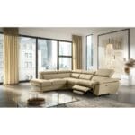 Manhattan Genuine Leather Reclining Corner Sofa
