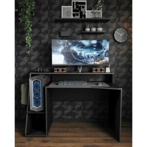 Matt Black Gaming Desk