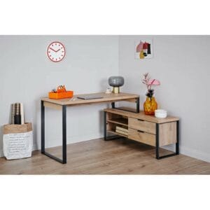 Beige Corner Desk