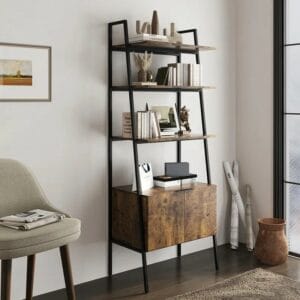 Industrial Style Wooden Bookcase