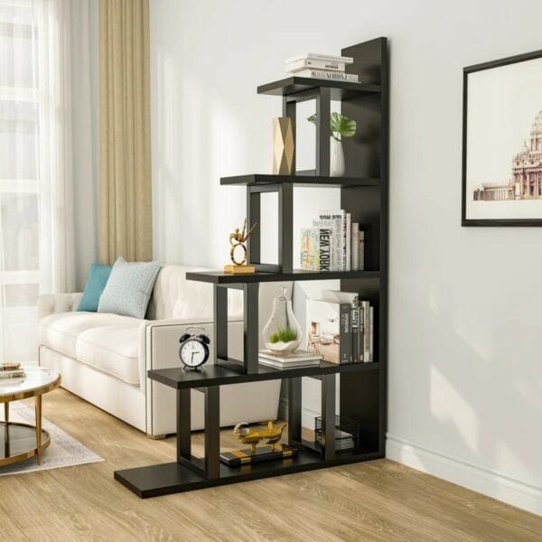 Wood Step Bookcase