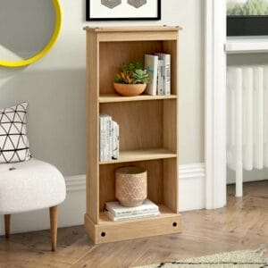 Clearmont Corona Design Low Narrow Bookcase