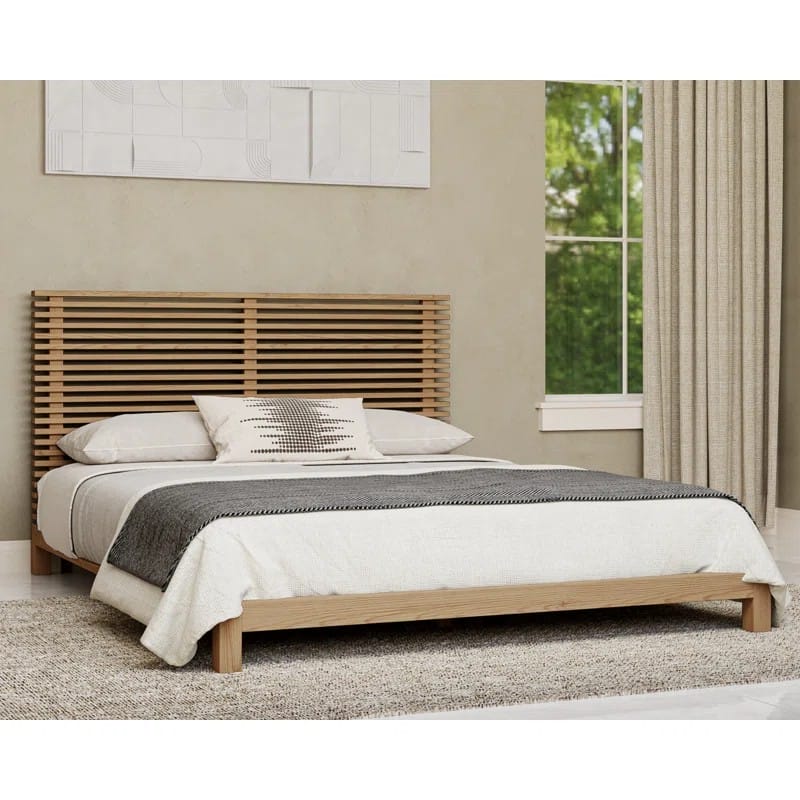 Tanner Flaxen Solid Wood Bed