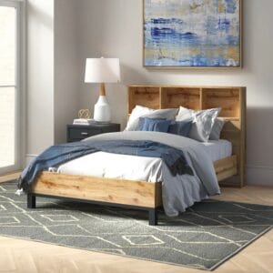 Yonkers Bookcase Headboard Bed