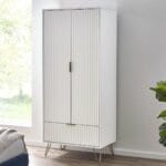 2 Door Solid Wood Wardrobe
