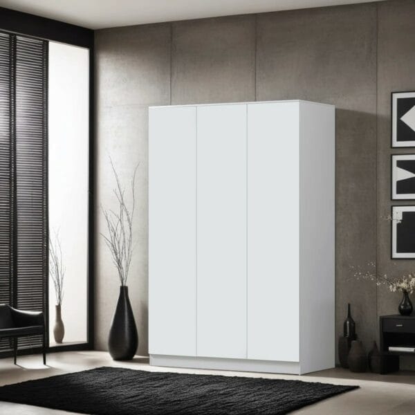 3 Door Wardrobe - Soft-Close Hinged Doors