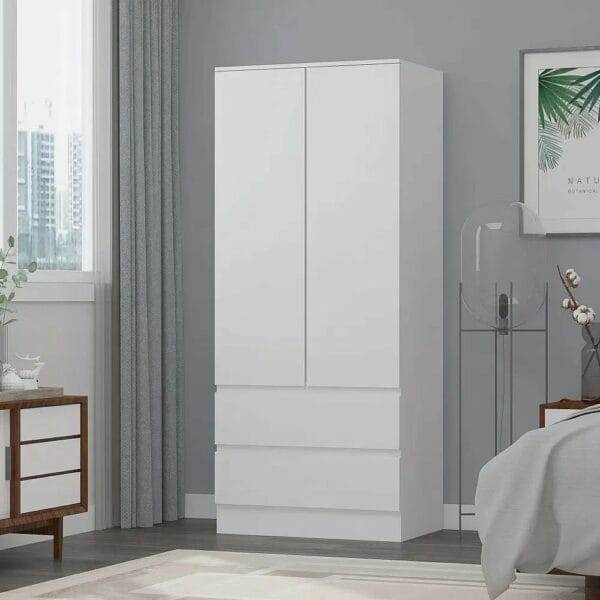 2 Door 2 Drawer Combi Wardrobe -