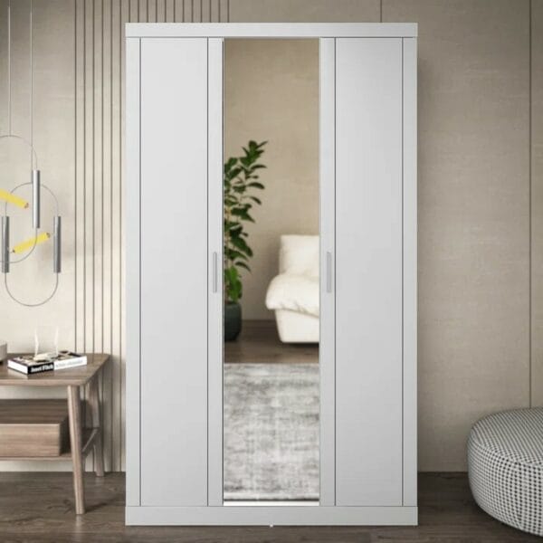 3 Door Manufactured Wood Wardrobe