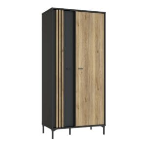 2 Door Wardobe with shelves and clothes rail
