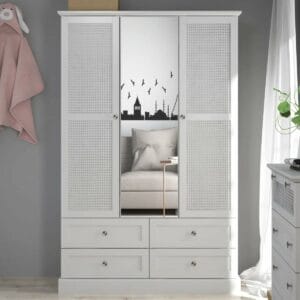 Katalina 3 Door 4 Drawer Wardrobe With Mirror