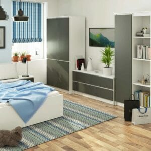 Sz-Bia-GrafSz 4 Door Manufactured Wood Wardrobe