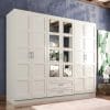 Vanek 6 Door Manufactured Wood Wardrobe