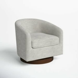 Bennett Upholstered Swivel Barrel Chair