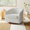 Bennett Upholstered Swivel Barrel Chair