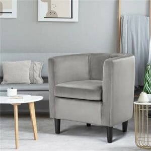 Wide Upholstered Tub Chair