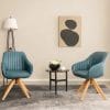 Edesville Faux Leather Swivel Armchair