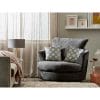 Arabella Upholstered Swivel Barrel Chair
