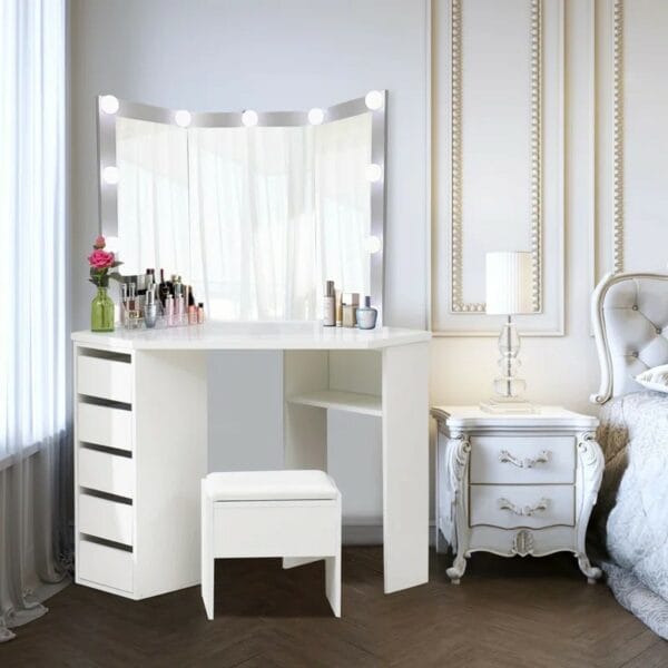 Neoga Dressing Table with Mirror
