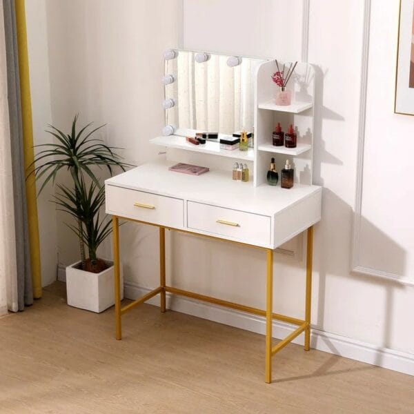 White Gold Dressing Table Makeup
