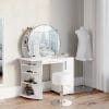 Veliandi Dressing Table with Mirror