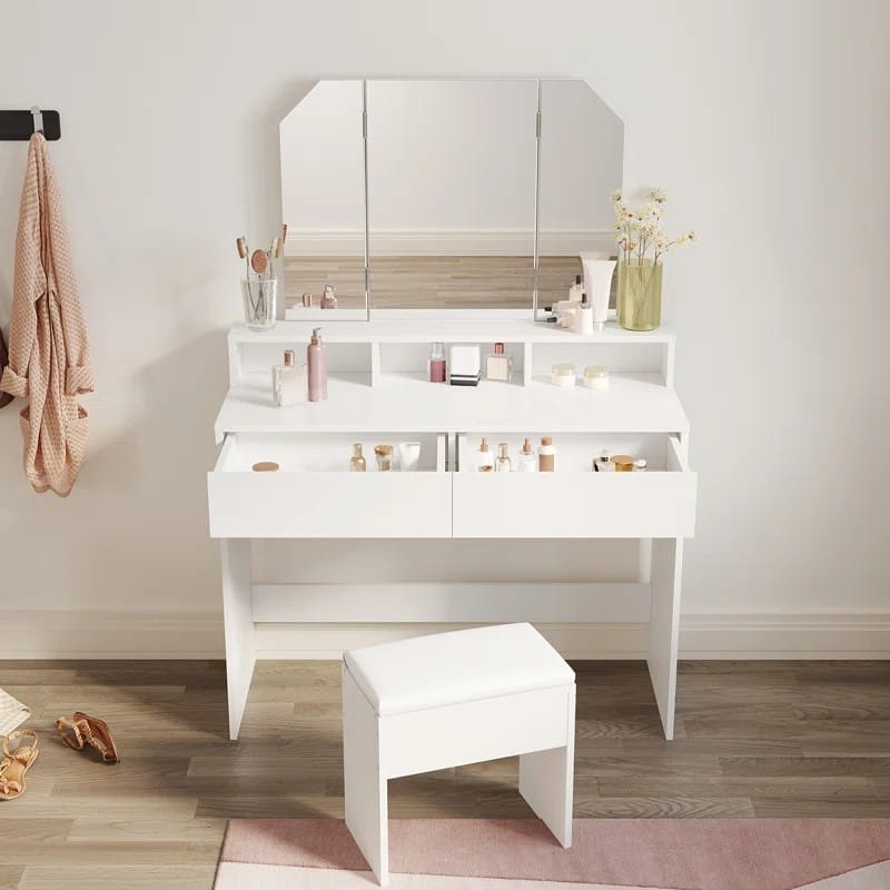 Sesto Dressing Table with Mirror