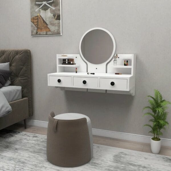 Floating Dressing Table with Mirror
