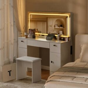 Ailea Dressing Table with Mirror