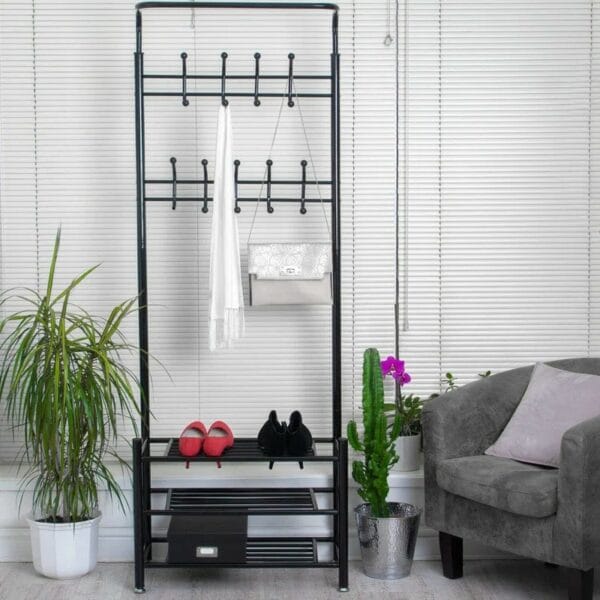 Adante Metal Freestanding 18 - Hook Coat Rack