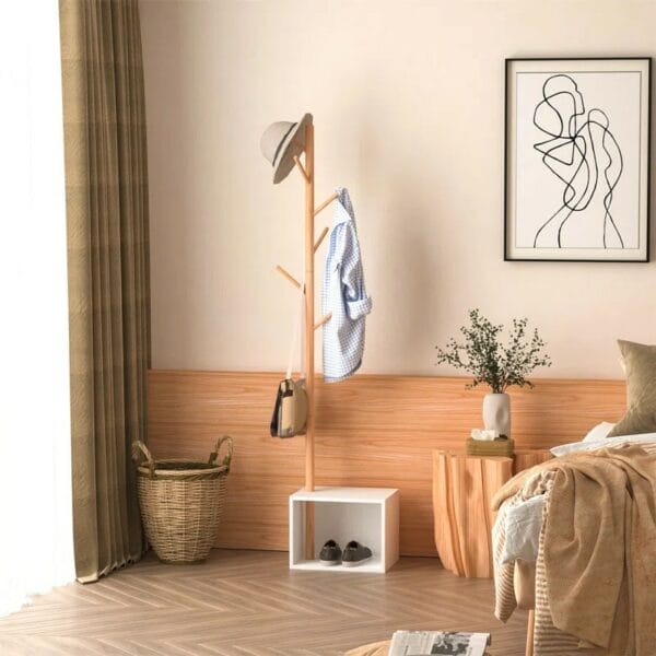 Jaylyn Freestanding 6 - Hook Coat Rack