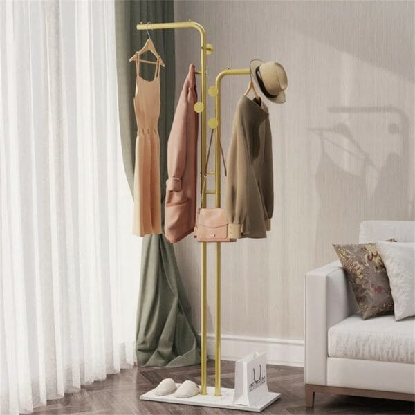 Heston Metal Freestanding 5 - Hook Coat Rack