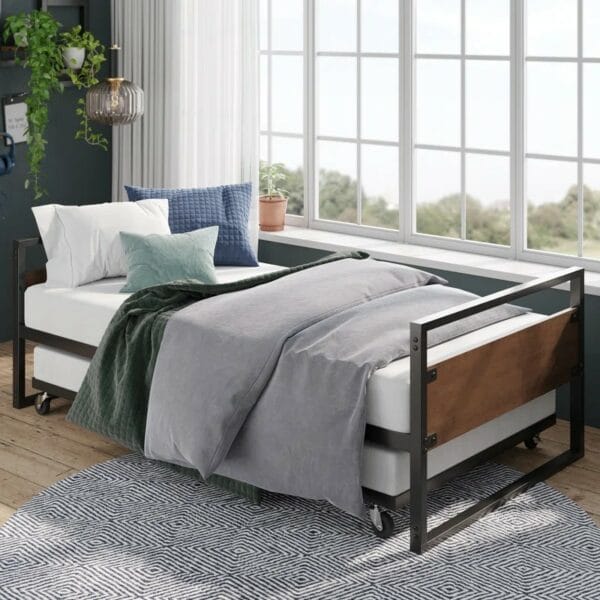 Sturdy Black Metal frame - Modern Industrial frame