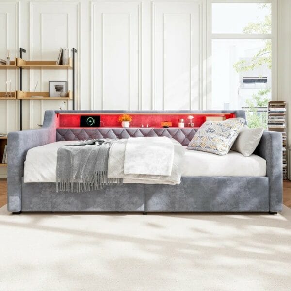 Single Daybed With Storage Drawers