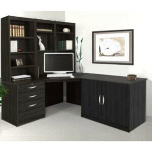 Brelynn 5 L-Shaped Computer Desk Office Set