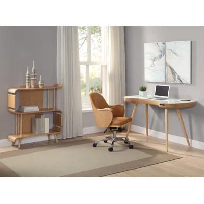 Glass Executive Desk Office Set