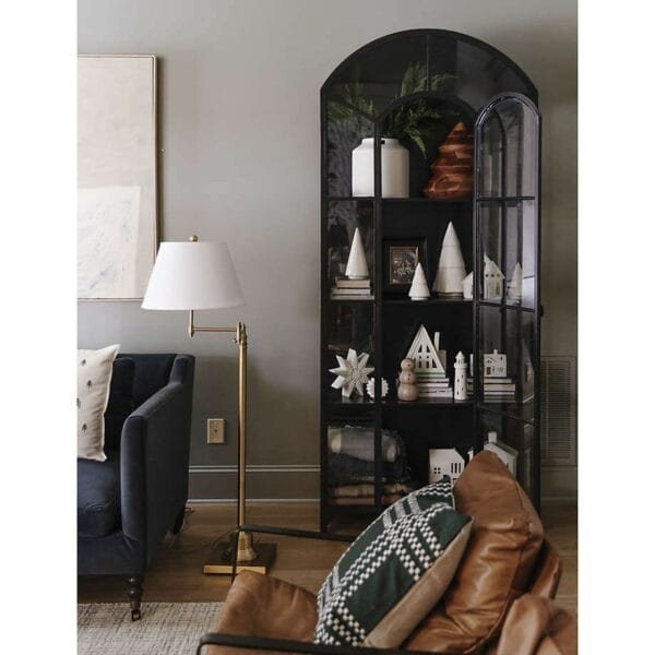 Ventana Black Glass Storage Display Cabinet