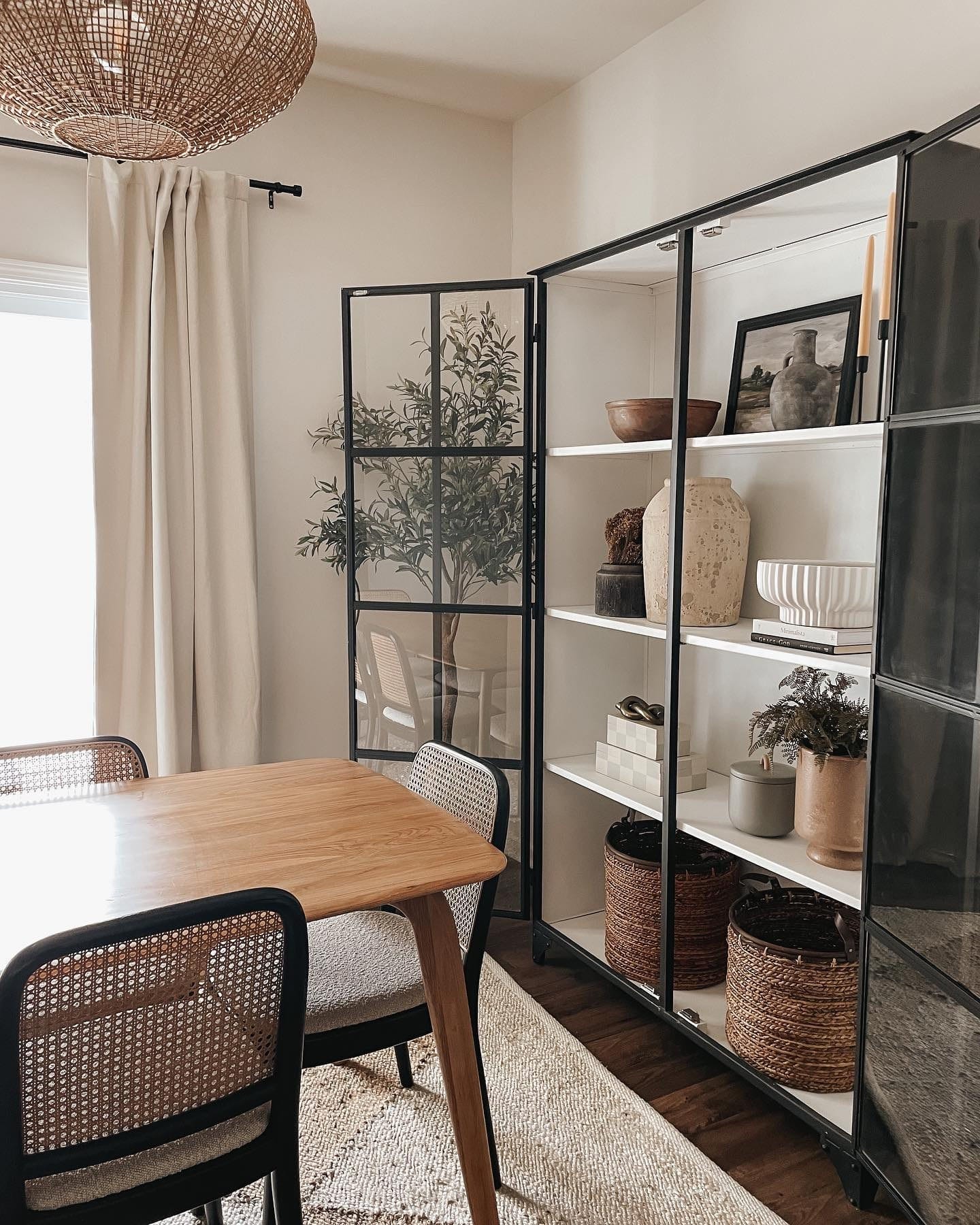 Black-and-White Storage Cabinet