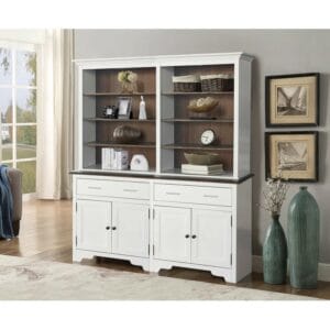 White Wooden Double Dresser