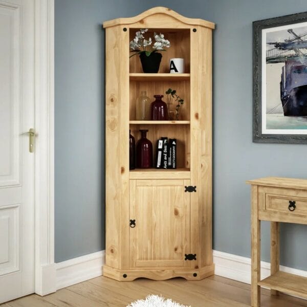 Recdo Corner Display Cabinet
