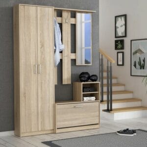 Tyneside Hall Tree with Bench and Shoe Storage