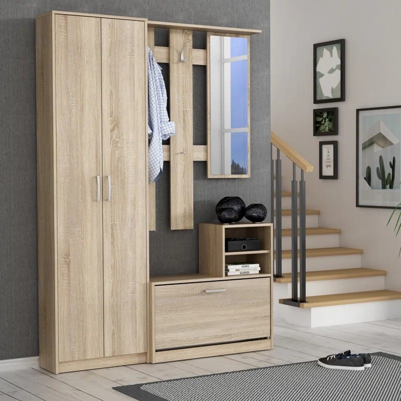 Tyneside Hall Tree with Bench and Shoe Storage