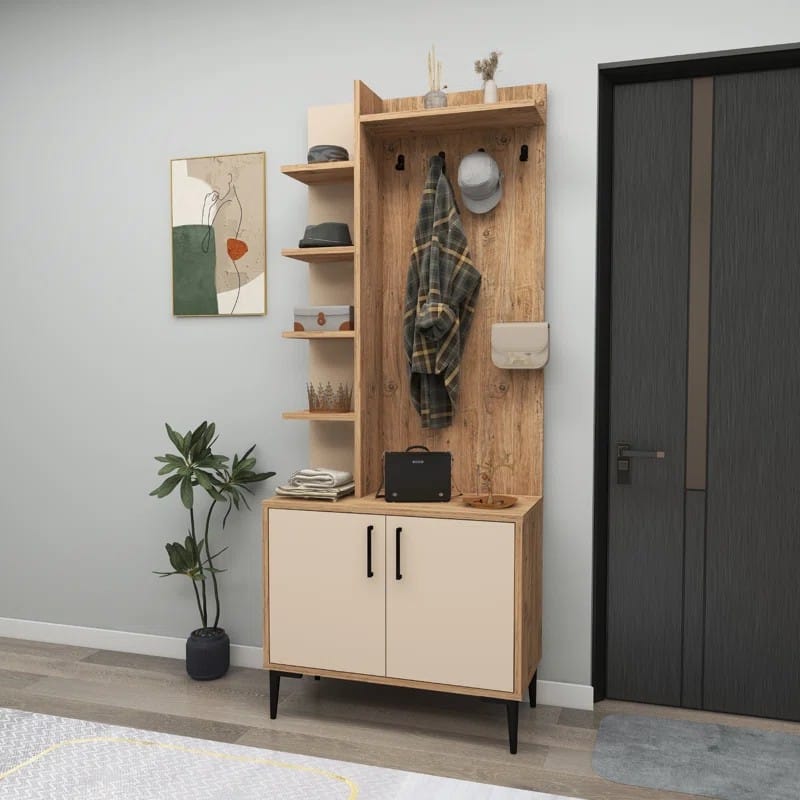 Maddyson Hall Tree 74.4cm Wide with Shoe Storage