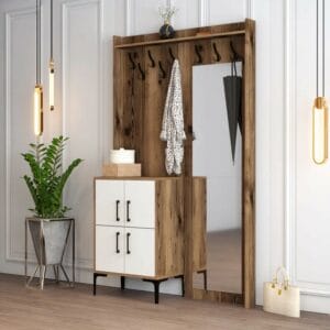 Stockton Hall Tree 120.3cm Wide with Shoe Storage