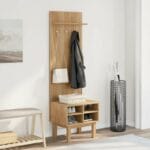 Abrihet Hall Tree 50cm Wide with Bench and Shoe Storage