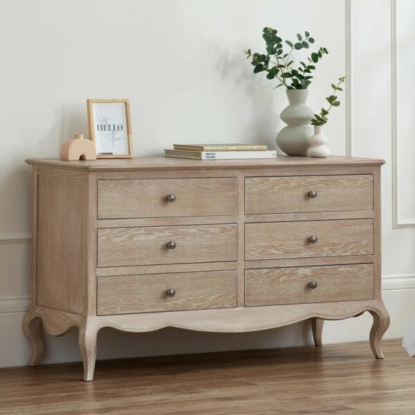 Satilla 130cm W 6 - Drawer Chest of Drawers