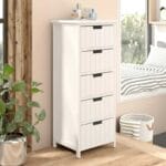 Boston Solid Wood 5 - Drawer Chest of Drawers
