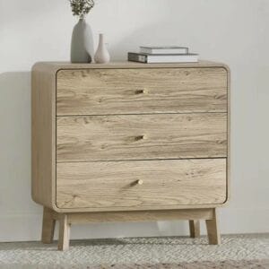 Tachaka 3 Drawer Chest Oak