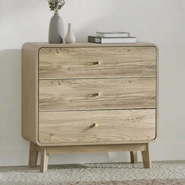 Tachaka 3 Drawer Chest Oak